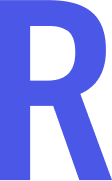 Letter R icon.