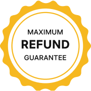 Maximum Refund Guarantee seal.