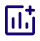 An icon of a bar chart with a plus sign, representing adding a report or analysis.