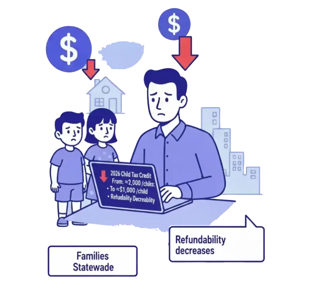 Child Tax Credit Shrinks