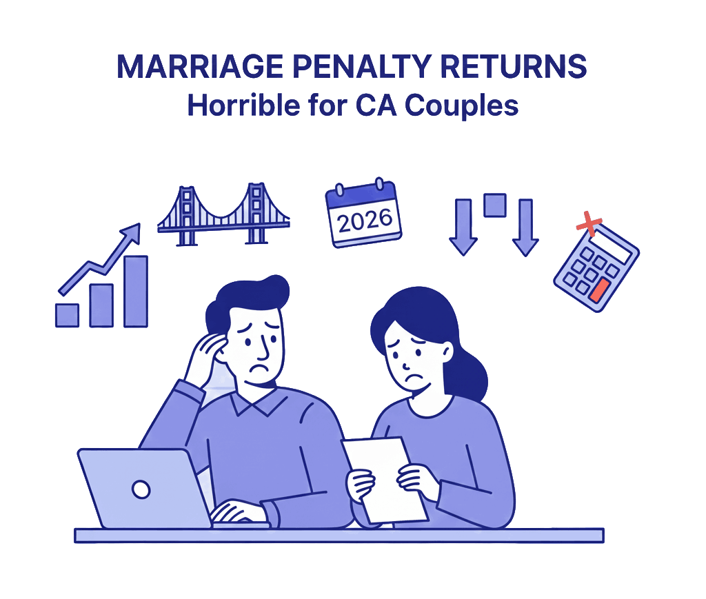 Marriage Penalty Returns (Horrible for CA Couples)