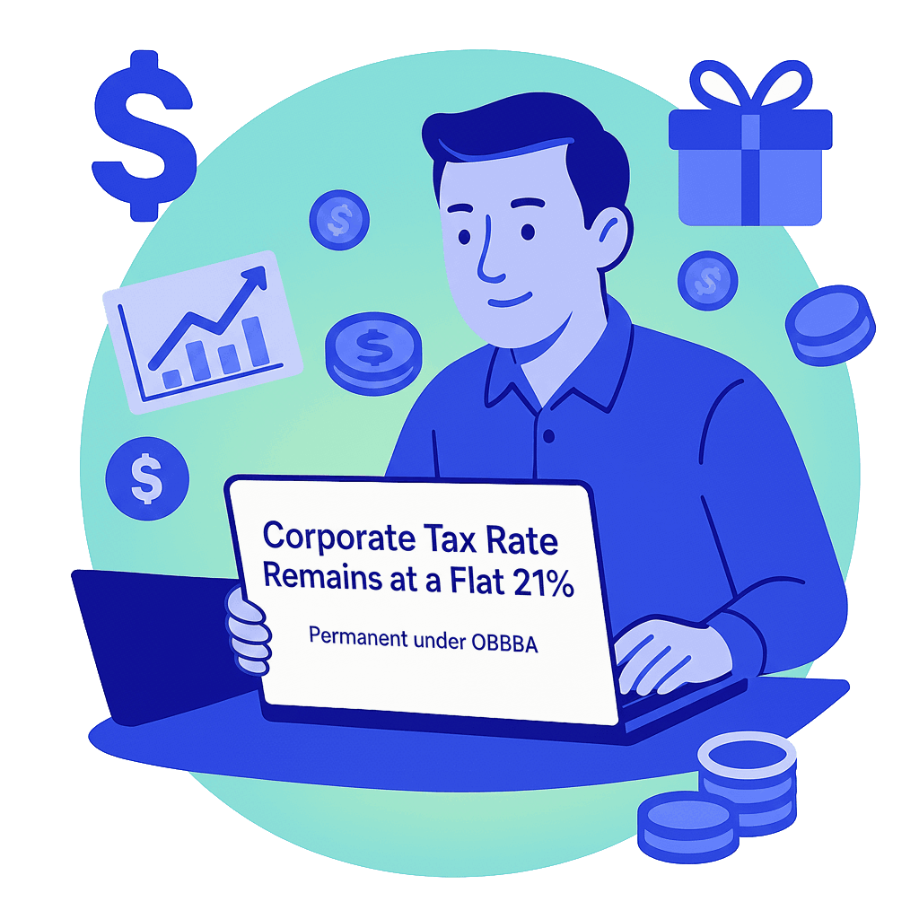 Corporate Tax Rate Remains at a Flat 21%