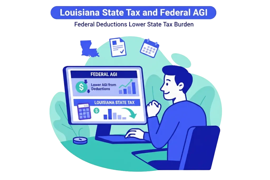 Louisiana’s State Tax and Federal AGI