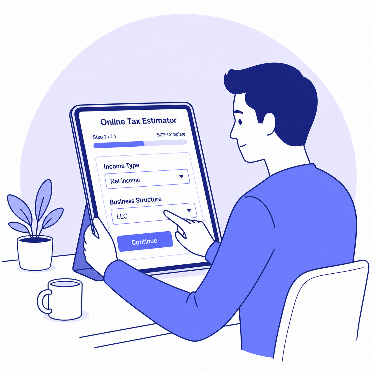 Enter your financial information on the Uncle Kam platform