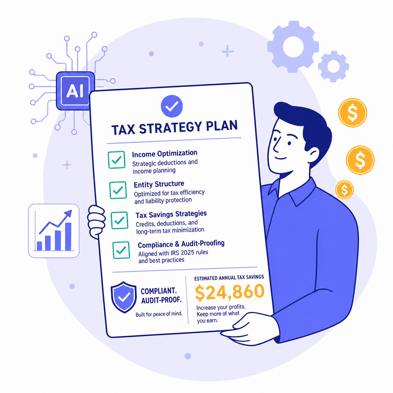Receive your AI-powered tax strategy plan