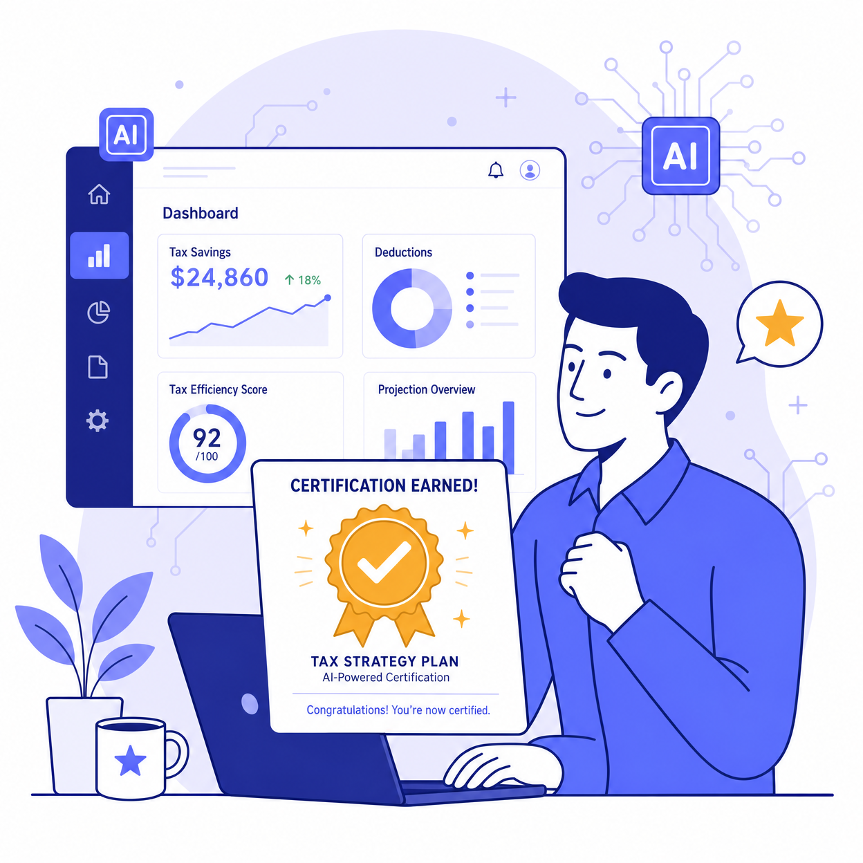 Pass certification and access MERNA AI software
