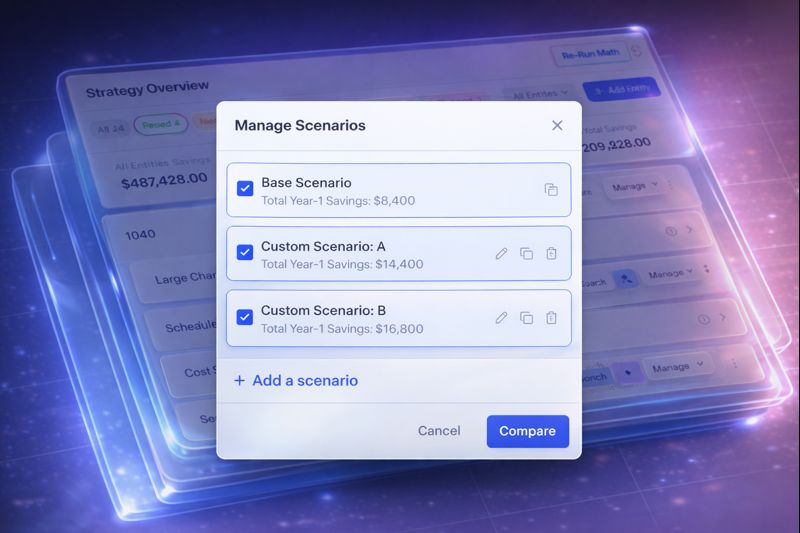 Uncle Kam Scenario Modeling Dashboard
